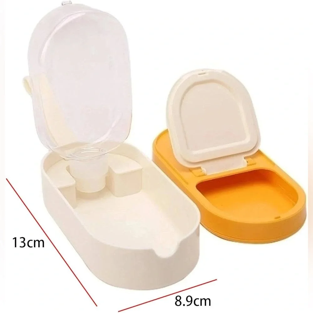 Portable Dog Water Bottle with Food Container – Leakproof Travel Pet Feeder